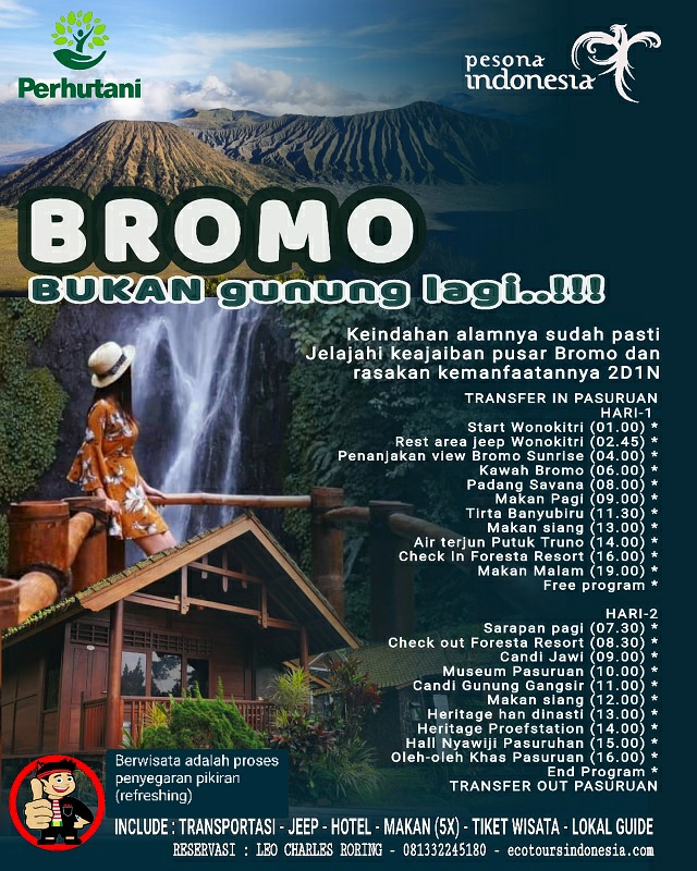 wisata ke pengunungan Bromo di Jawa Timur